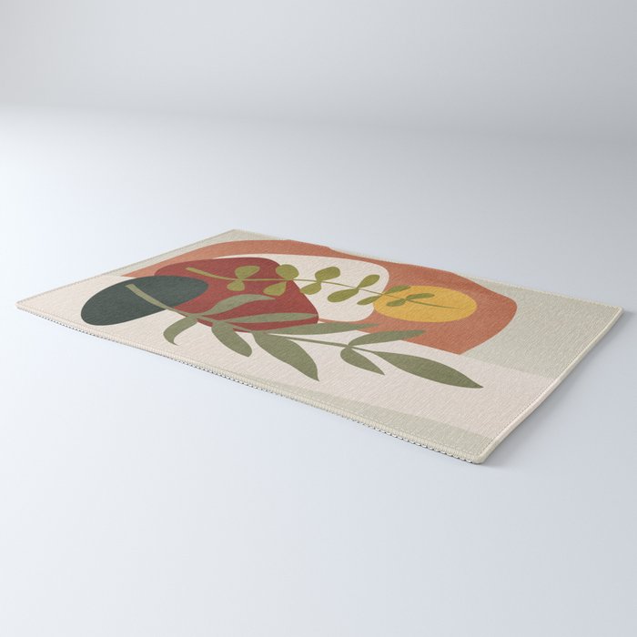 Two Abstract Branches Rug Gallery Image 3