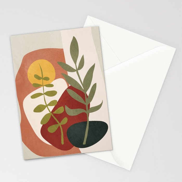 Two Abstract Branches Stationery Card Gallery Image 2
