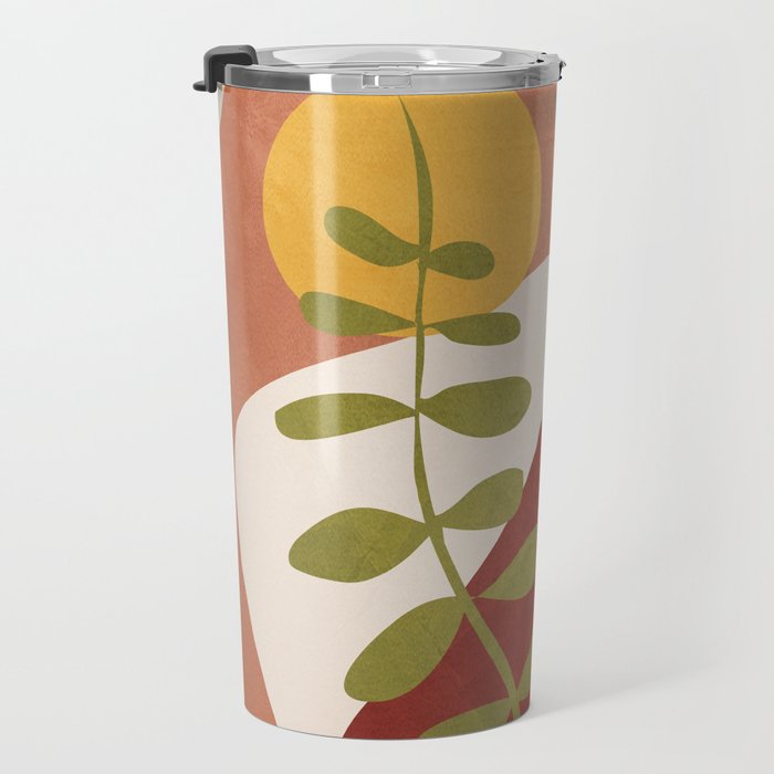 Two Abstract Branches Travel Mug Gallery Image 3