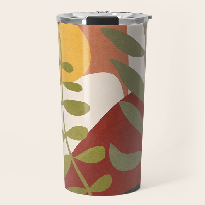 Two Abstract Branches Travel Mug Gallery Image 1