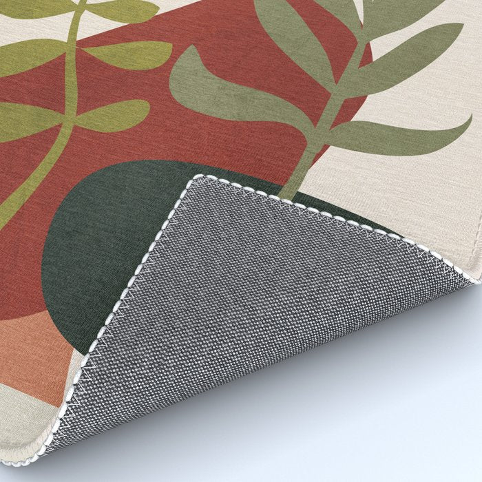 Two Abstract Branches Rug Gallery Image 4