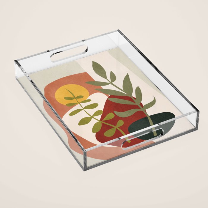 Two Abstract Branches Acrylic Tray Gallery Image 1