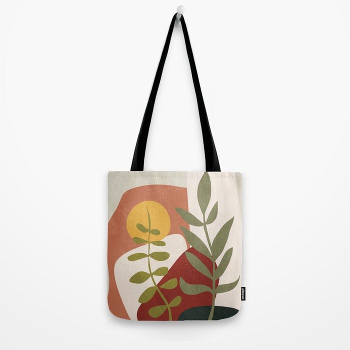 Two Abstract Branches Tote Bag Gallery Image 2