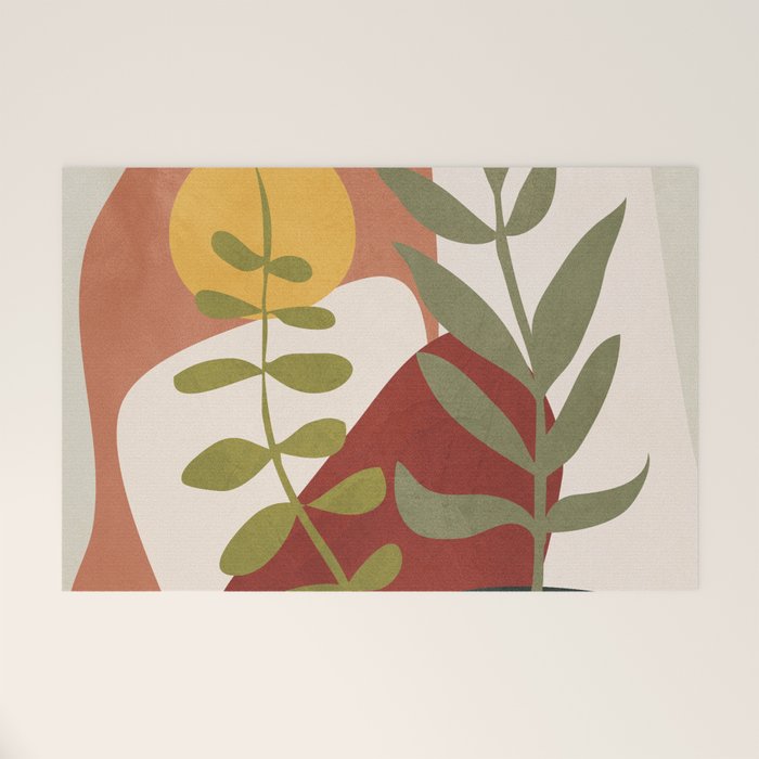 Two Abstract Branches Welcome Mat Gallery Image 1
