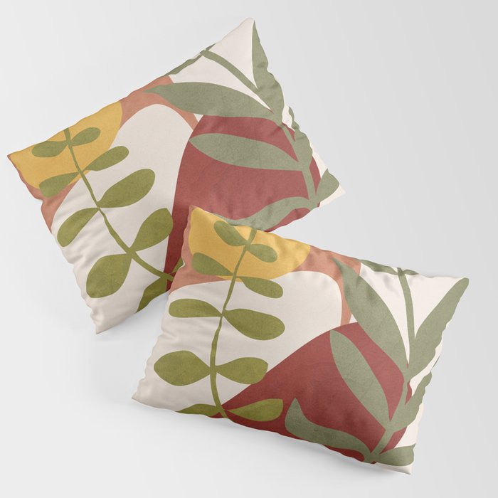 Two Abstract Branches Pillow Sham Gallery Image 3