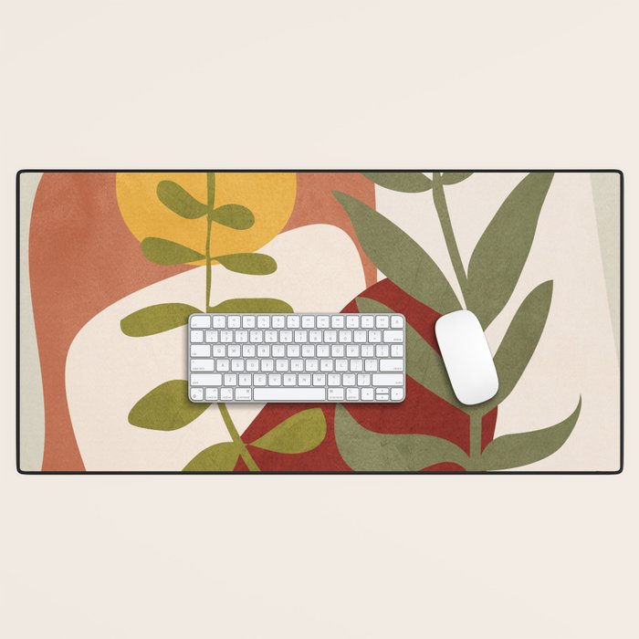 Two Abstract Branches Desk Mat Gallery Image 1