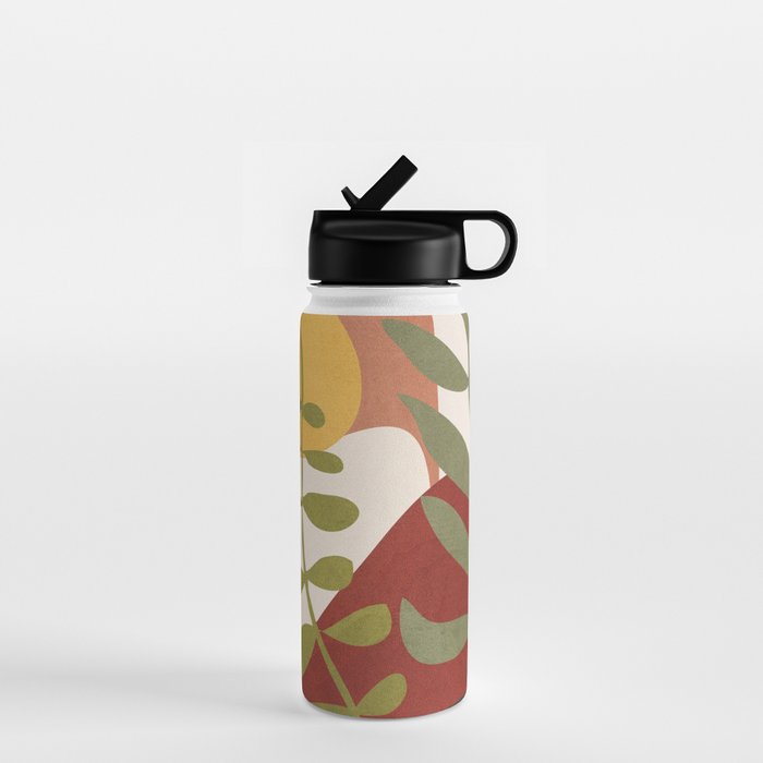 Two Abstract Branches Water Bottle Gallery Image 1