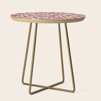 Mocha Elf Pattern Side Table Gallery Image 1