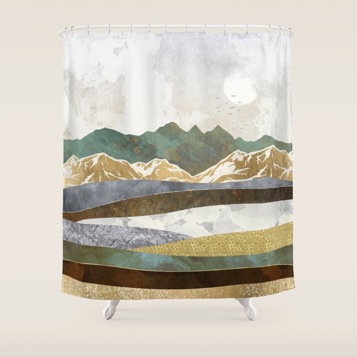 Winter Hills Shower Curtain Gallery Image 1