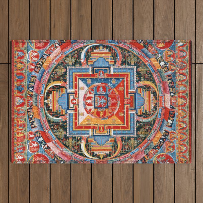 Mandala of Jnanadakini Tibetan Buddhism Outdoor Rug Gallery Image 1