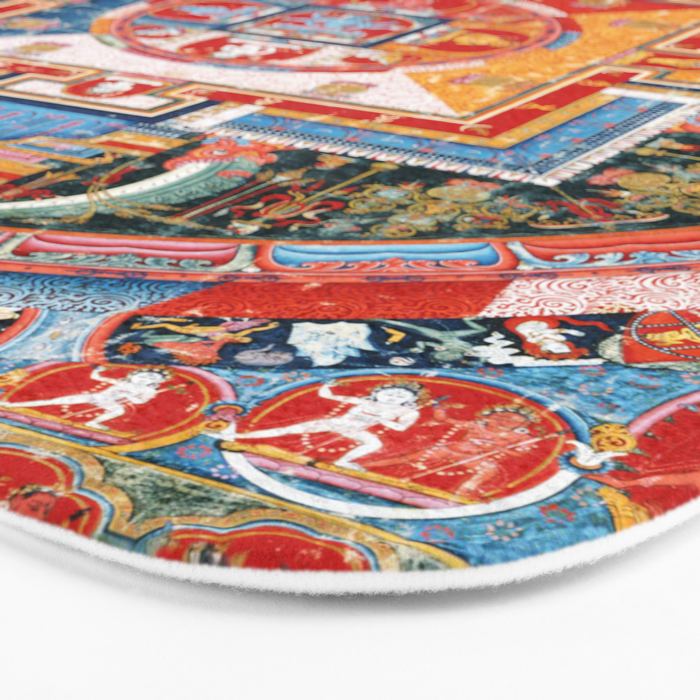 Mandala of Jnanadakini Tibetan Buddhism Bath Mat Gallery Image 3