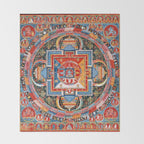 Mandala of Jnanadakini Tibetan Buddhism Throw Blanket Gallery Image 2