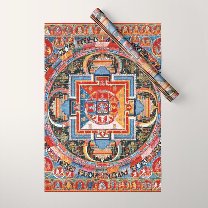 Mandala of Jnanadakini Tibetan Buddhism Wrapping Paper Gallery Image 1