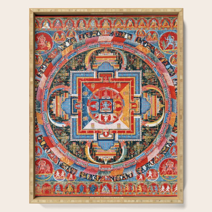 Mandala of Jnanadakini Tibetan Buddhism Serving Tray Gallery Image 1