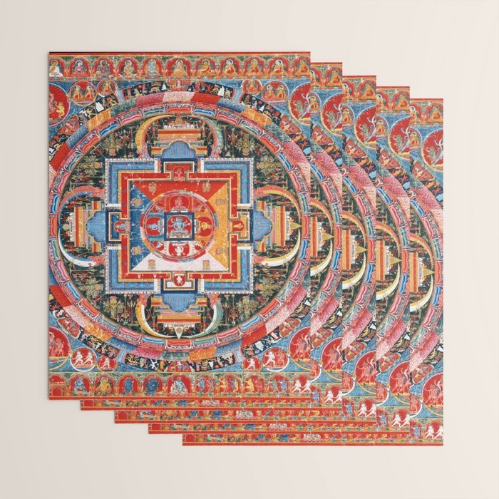 Mandala of Jnanadakini Tibetan Buddhism Wrapping Paper Gallery Image 3