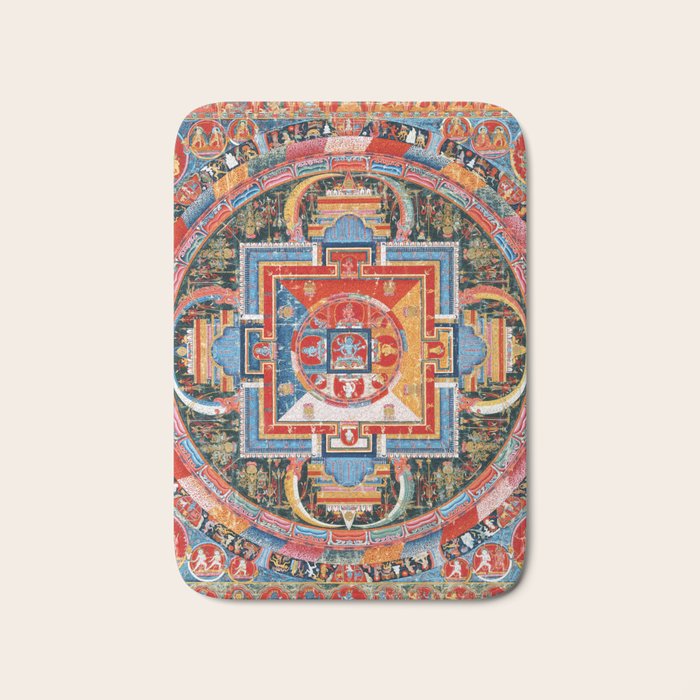 Mandala of Jnanadakini Tibetan Buddhism Bath Mat Gallery Image 1