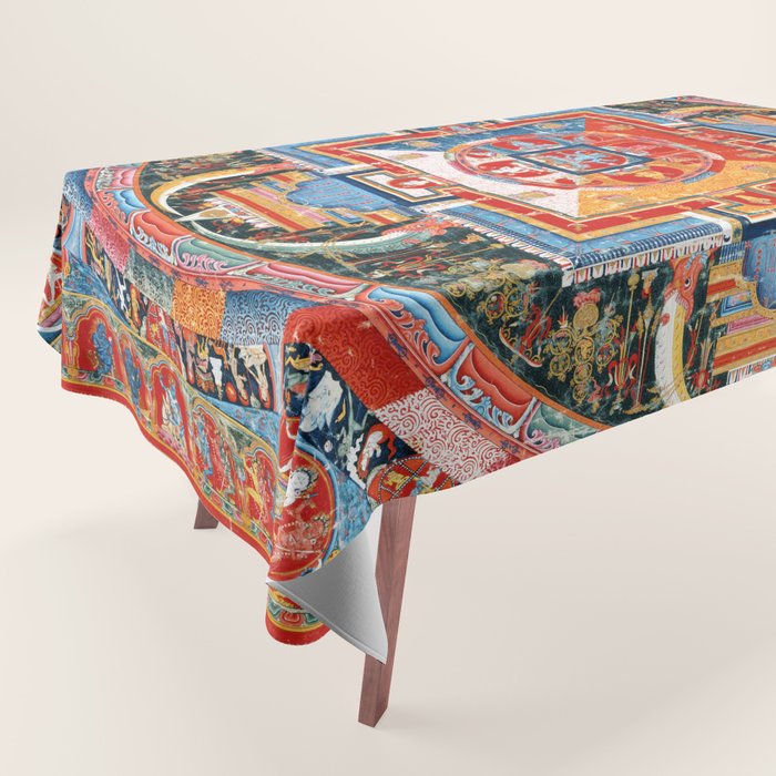 Mandala of Jnanadakini Tibetan Buddhism Tablecloth Gallery Image 1