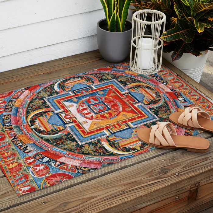 Mandala of Jnanadakini Tibetan Buddhism Outdoor Rug Gallery Image 2
