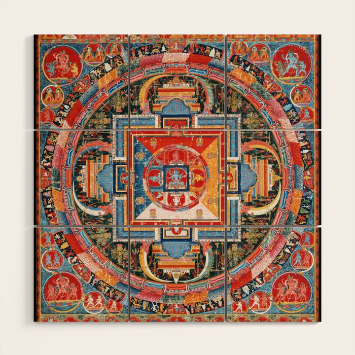 Mandala of Jnanadakini Tibetan Buddhism Wood Wall Art Gallery Image 1