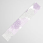 Floral Bloom, Purple and Gray Table Runner Gallery Image 3