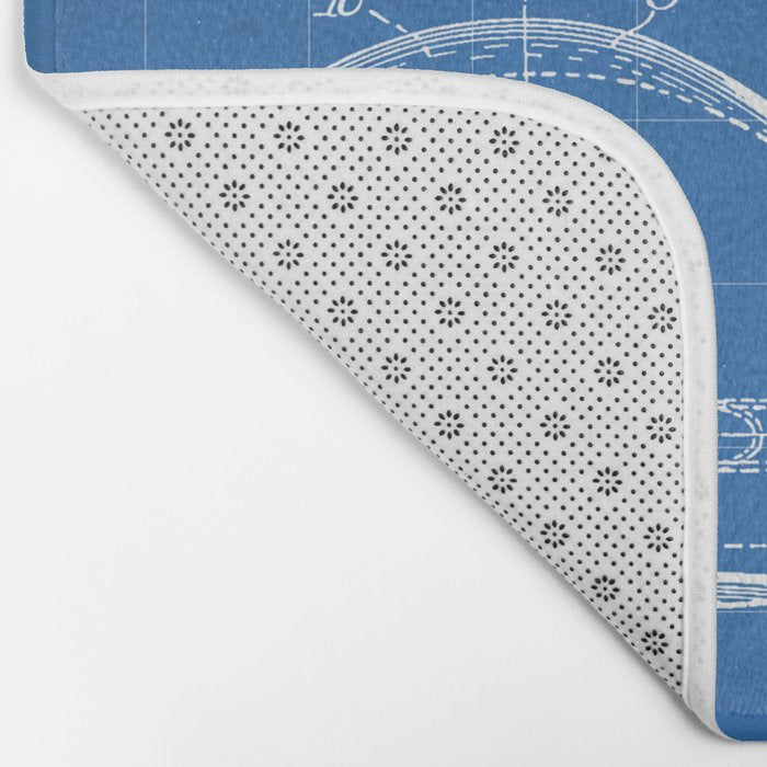 Golf Driver Patent - Golf Art - Blueprint Bath Mat Gallery Image 2