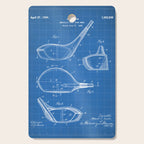 Golf Driver Patent - Golf Art - Blueprint Cutting Board Gallery Image 1