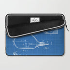 Golf Driver Patent - Golf Art - Blueprint Laptop Sleeve Gallery Image 2
