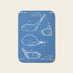 Golf Driver Patent - Golf Art - Blueprint Bath Mat Gallery Image 1