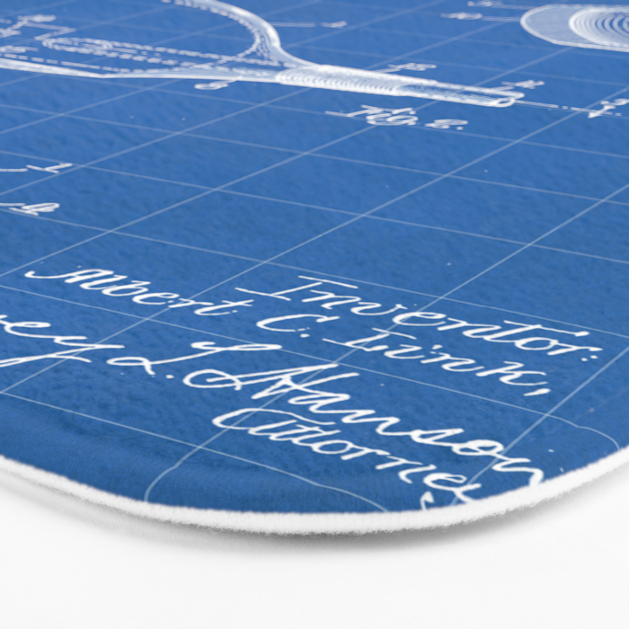 Golf Driver Patent - Golf Art - Blueprint Bath Mat Gallery Image 3