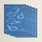 Golf Driver Patent - Golf Art - Blueprint Wrapping Paper Gallery Image 3