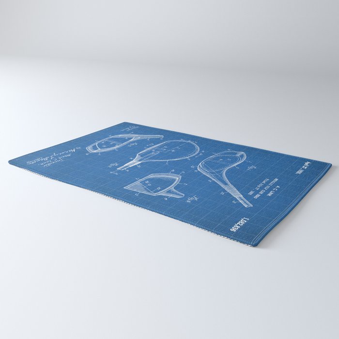Golf Driver Patent - Golf Art - Blueprint Rug Gallery Image 3