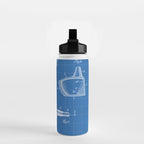Golf Driver Patent - Golf Art - Blueprint Water Bottle Gallery Image 2