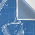 Golf Driver Patent - Golf Art - Blueprint Wall Tapestry Gallery Image 3