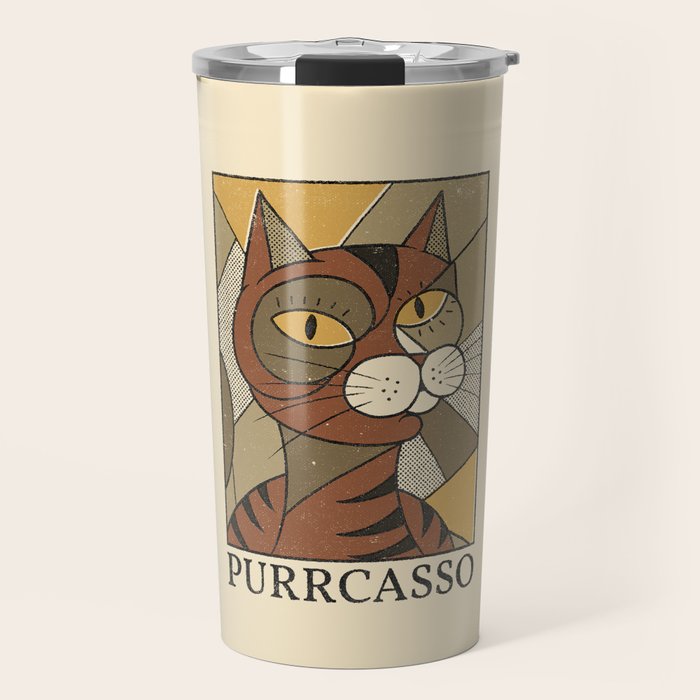 Purrcasso Travel Mug Gallery Image 1