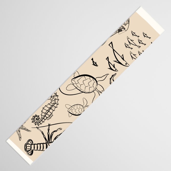 Minimal Sea Life 2 Table Runner Gallery Image 3