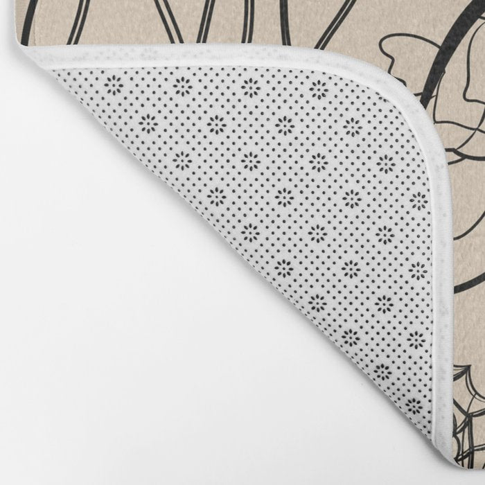 Minimal Sea Life 2 Bath Mat Gallery Image 2