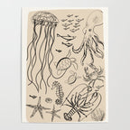 Minimal Sea Life 2 Poster Gallery Image 4
