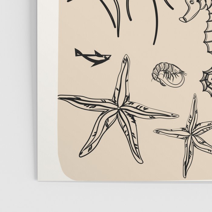 Minimal Sea Life 2 Poster Gallery Image 3