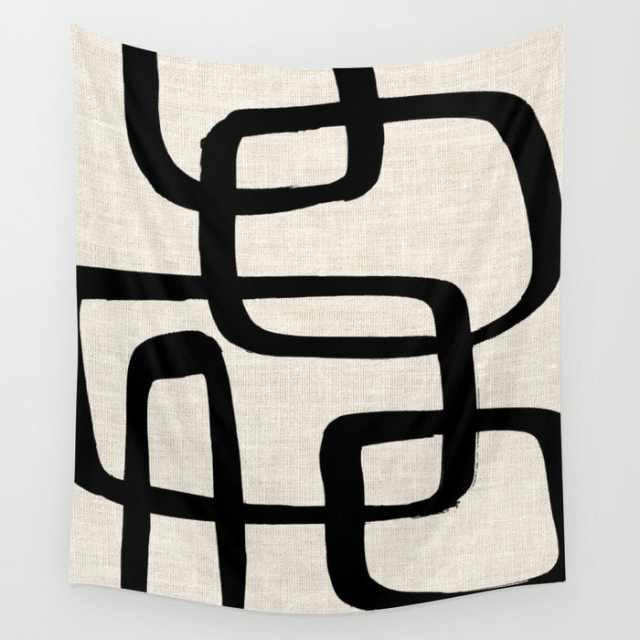 Retro Ink Wall Tapestry Gallery Image 4
