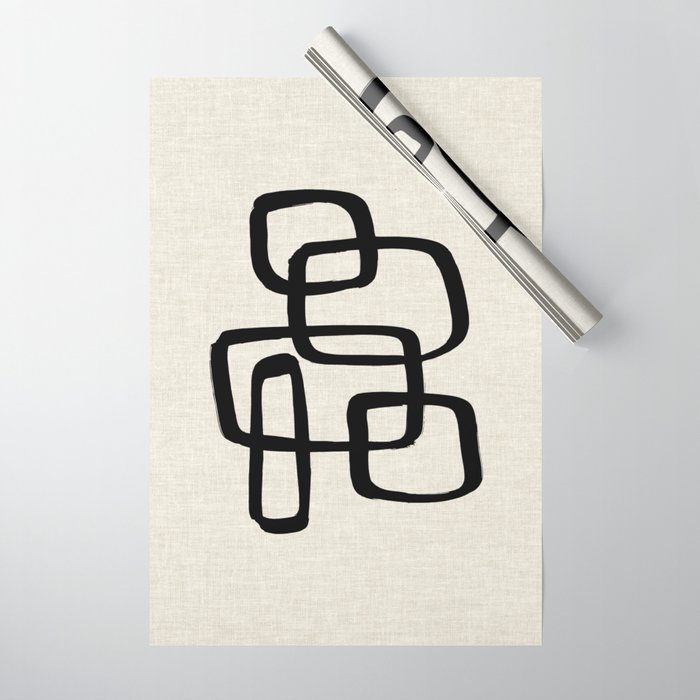 Retro Ink Wrapping Paper Gallery Image 1