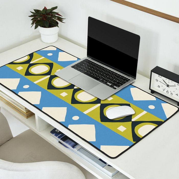 Simple Hand-cut Pattern #1 Desk Mat Gallery Image 2