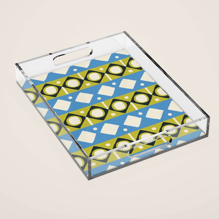Simple Hand-cut Pattern #1 Acrylic Tray Gallery Image 1