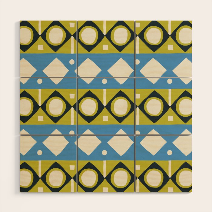 Simple Hand-cut Pattern #1 Wood Wall Art Gallery Image 1