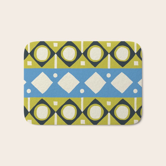 Simple Hand-cut Pattern #1 Bath Mat Gallery Image 1
