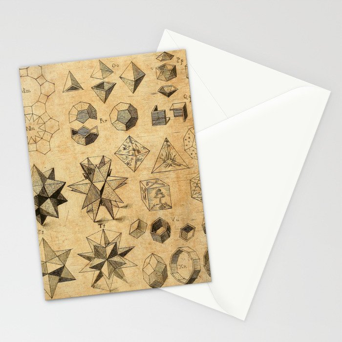 Art from "The Harmony of the World" by Johannes Kepler (1619) Stationery Card Gallery Image 2