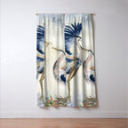 Great Blue Heron Couple Window Curtain Gallery Image 3