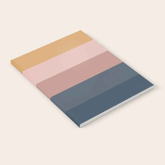 Minimal Retro Sunset - Earthy Neutral Notebook Gallery Image 1