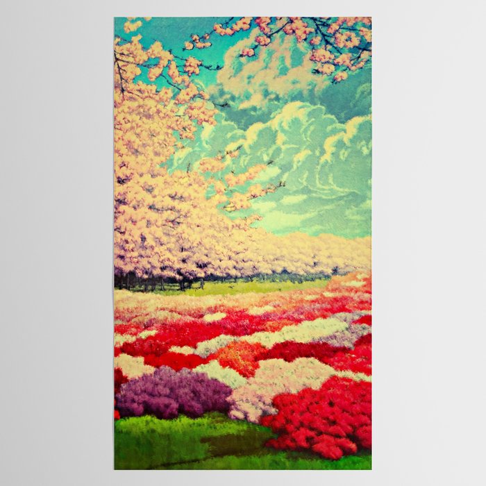  Impending Spring Storm - A Pink Welcome at Yaha - Nature Landscape Tablecloth Gallery Image 2