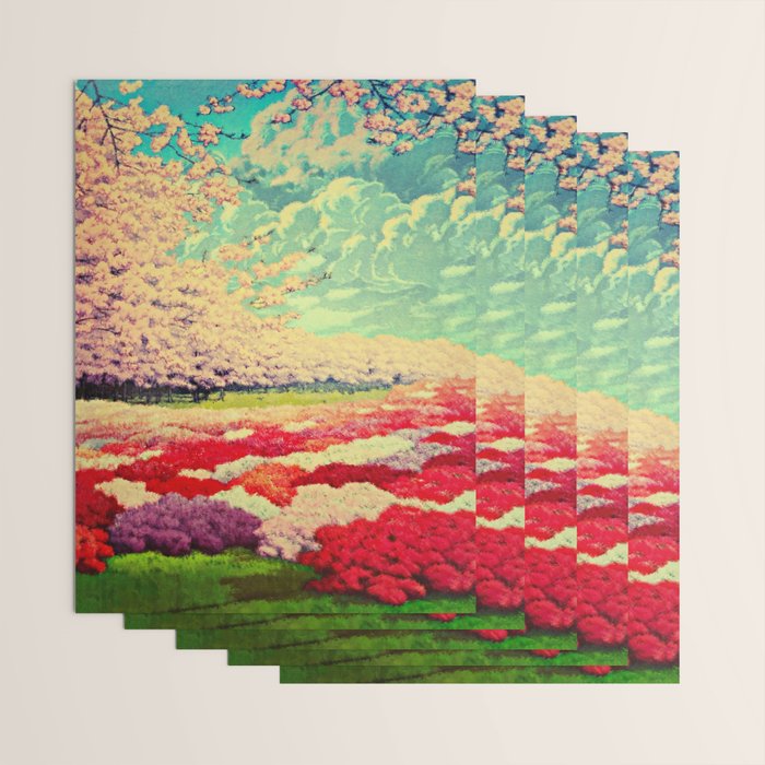  Impending Spring Storm - A Pink Welcome at Yaha - Nature Landscape Wrapping Paper Gallery Image 3