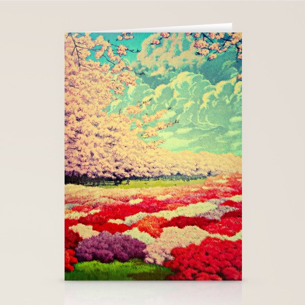  Impending Spring Storm - A Pink Welcome at Yaha - Nature Landscape Stationery Card Gallery Image 2